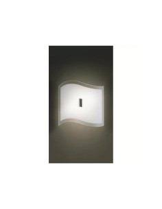 Leucos Onda 37, Applique/Plafonnier, Verre Blanc